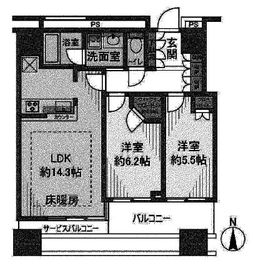 クレストプライムタワー芝 30階 間取り図