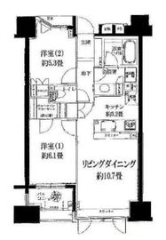 パークホームズセントラルシティ中央区湊 5階 間取り図