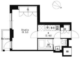 品川イースト 1204 間取り図