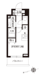 レジディア大森2 1002 間取り図