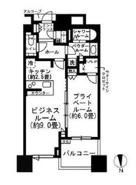 ドゥ・トゥール 50階 間取り図