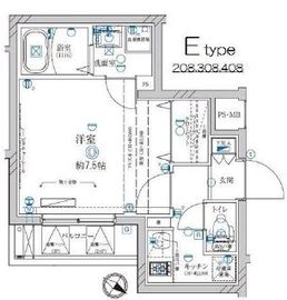 ディアレイシャス池尻大橋 308 間取り図