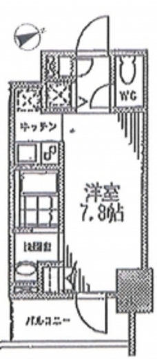 カスタリア門前仲町2 205 間取り図