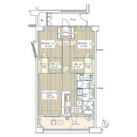 マチュリティ小石川 504 間取り図