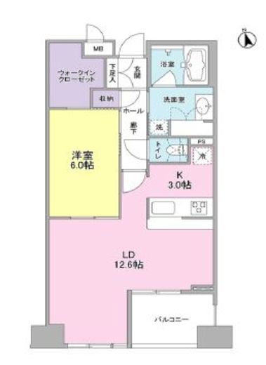 ベラカーサ秋葉原 7階 間取り図