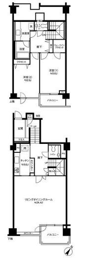 参宮橋マンション 504 間取り図