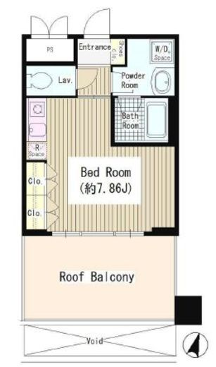 南青山コアパレス 602 間取り図