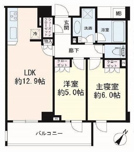 ピアース中目黒ローレルアイ 4階 間取り図