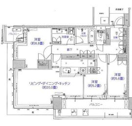 ベイズタワー＆ガーデン 11階 間取り図