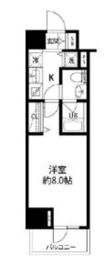 ルクレ日本橋馬喰町 308 間取り図