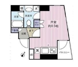 エスコートノヴェル南麻布 3階 間取り図