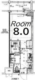 ハーモニーレジデンス新宿御苑 THE EAST 2階 間取り図