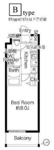 ハーモニーレジデンス新宿御苑 THE EAST 3階 間取り図