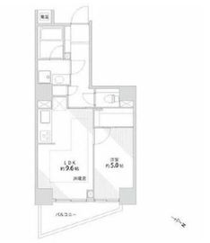 パークヴィスタ日本橋浜町 7階 間取り図