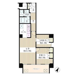 リバー＆タワー 1002 間取り図