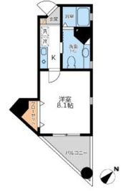 レジデンシャルタワー八丁堀 701 間取り図