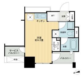 クラッシィハウス神田美土代町 4階 間取り図