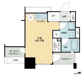 クラッシィハウス神田美土代町 4階 間取り図