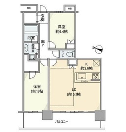 キャピタルマークタワー 13階 間取り図