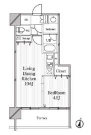 南麻布パークハイツ 902 間取り図