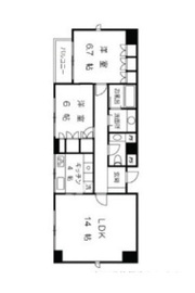 マナハウス四谷 406 間取り図