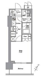 レキシントンスクエア白金高輪 203 間取り図