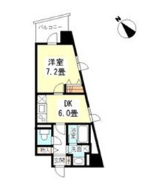 TKフラッツ渋谷 808 間取り図