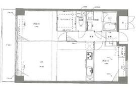 レジディア芝浦 1203 間取り図