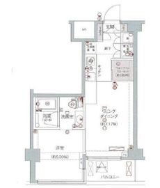 フィース神楽坂 6階 間取り図