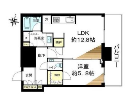 赤坂タワーレジデンス トップオブザヒル 20階 間取り図