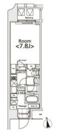 プライマル新宿若松町 301 間取り図