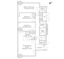 プラティーヌ西新宿 1103 間取り図