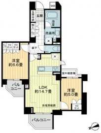 ライオンズ外苑の杜 1階 間取り図