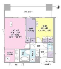 テラス渋谷美竹 4階 間取り図