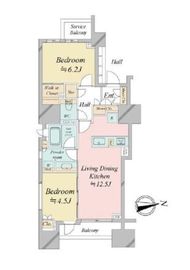 クラッシィハウス神田錦町 5階 間取り図