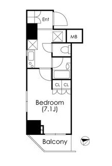 エスティメゾン麻布十番 501 間取り図