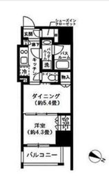 シティハウス東麻布 1階 間取り図