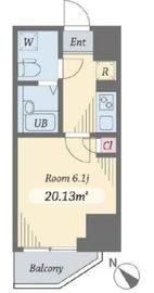 ダイヤモンドタワー西小山 504 間取り図