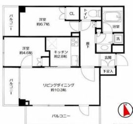 パルテール目黒青葉台 11階 間取り図
