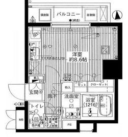 グローリオ戸越銀座 6階 間取り図