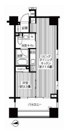 コスモグラシア芝大門 602 間取り図