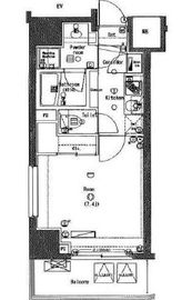 エルフラット三田 2階 間取り図