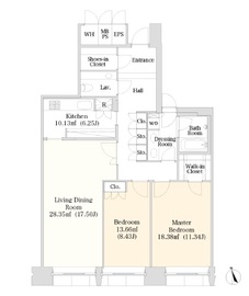 ラ・トゥール半蔵門 1402 間取り図