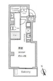 クレアツィオーネ浜松町 401 間取り図