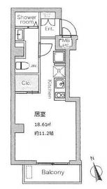 クレアツィオーネ浜松町 901 間取り図