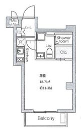 クレアツィオーネ浜松町 302 間取り図