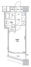 ファーストリアルタワー新宿 509 間取り図