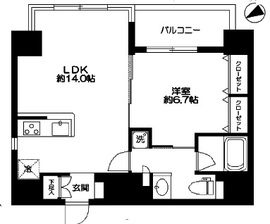 シティスパイア新川 603 間取り図