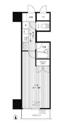 インプルーブ白金 402 間取り図