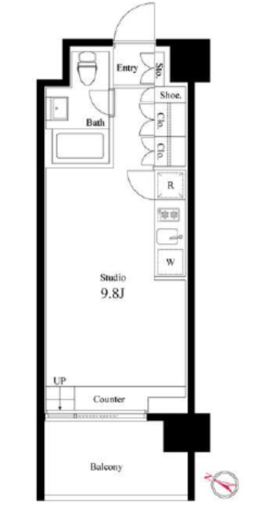イプセ学芸大学 402 間取り図